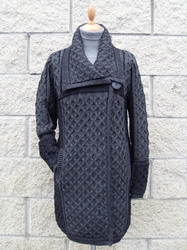 Single Button Plated Coat - X4289 