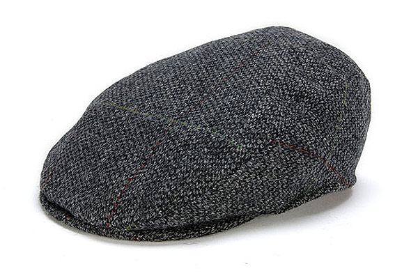 Donegal Tweed Vintage Cap Grey Check