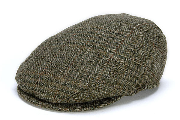 Donegal Tweed Vintage Cap Green Check