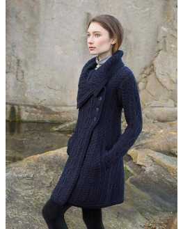 Chunky Collar Coat with Buttons - X4416 