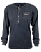 Guinness Classic Washed Black Henley Shirt - JIG7100M-36E