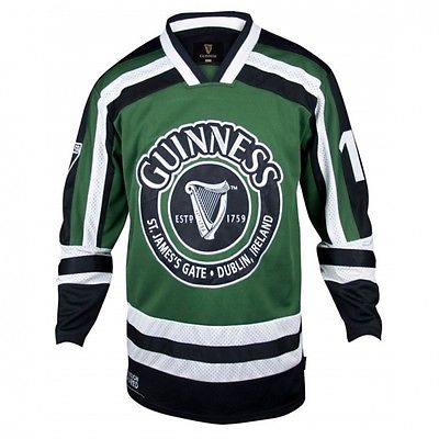 Guinness Green And White Harp Hockey Shirt 