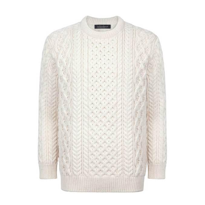 Irelandseye - Honeycomb Stitch Aran Sweater - A653 #IE A653