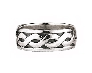 Sterling Silver Gents Celtic Band