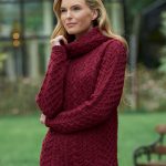 Cable Knit Cowl Neck Sweater - CW4885 